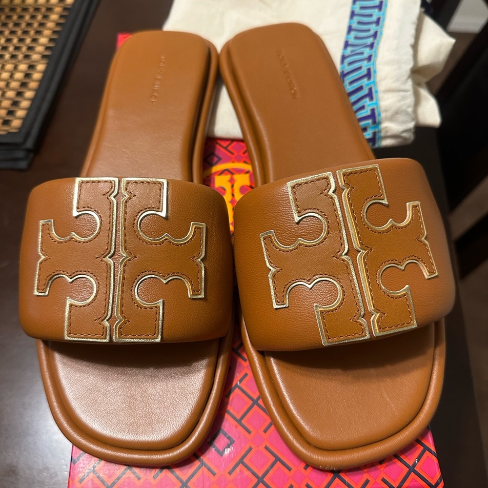 Tory Burch Double T slide